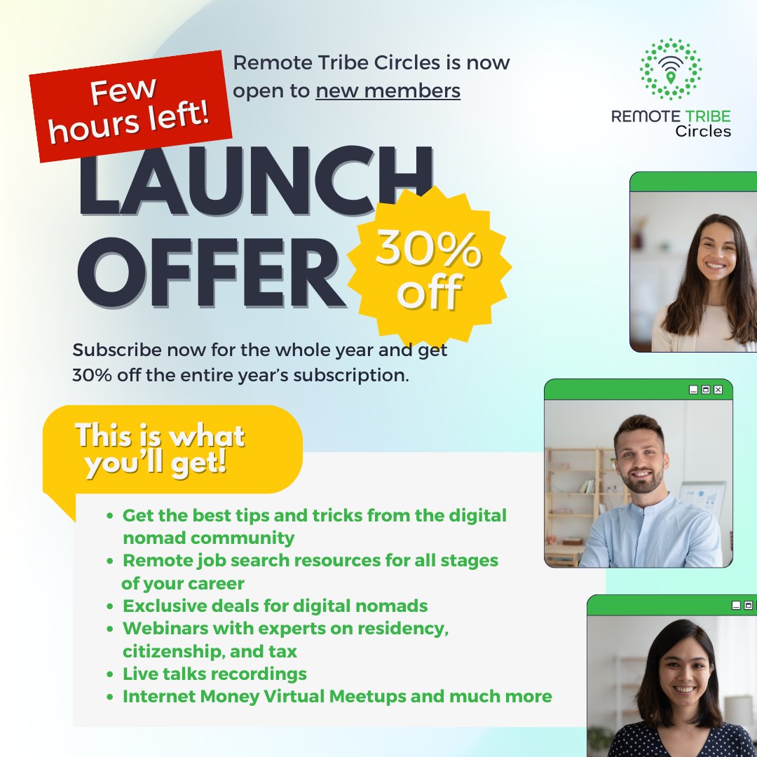 RemoteTribeLife's tweet image. Ready to ditch the office and go remote? Join a diverse community of global adventurers transitioning into location-independent lifestyles and growing closer together!

Go check this out! remotetribe.life/join-remote-tr…

#remotework #travelcommunity #onlinenetworking #freemembership