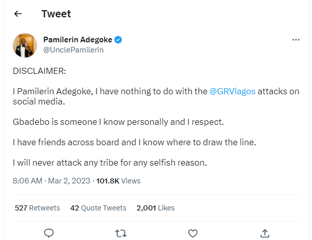MosesOzoumeh's tweet photo. To think that this same Pamilerin guy fought for Endsar is more disturbing.
Money can quench one's conscience.
People died for the ENDSAR MOVEMENT😳.
#Pamilerin
#DjCuppy
#Okwute
#LPPDP https://t.co/qdBKX8eYC9