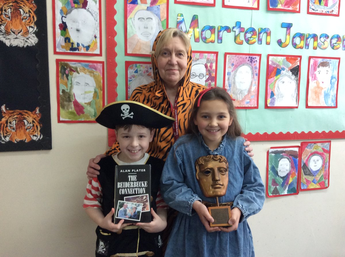 Tigers have been totally inspired this morning. A claim to fame from one of our teachers who has told us all about her father-in-law Alan Plater-BAFTA winning writer. Yes, this is a REAL BAFTA! #alanplater