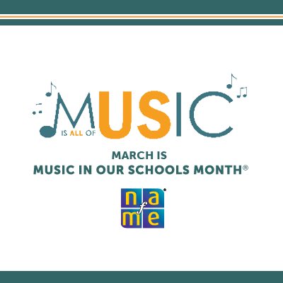 March is Music In Our Schools Month!! Help us celebrate and continue to support music in our schools each and everyday! Music is an important part of ALL of our lives! #MIOSM #music #musiceducation