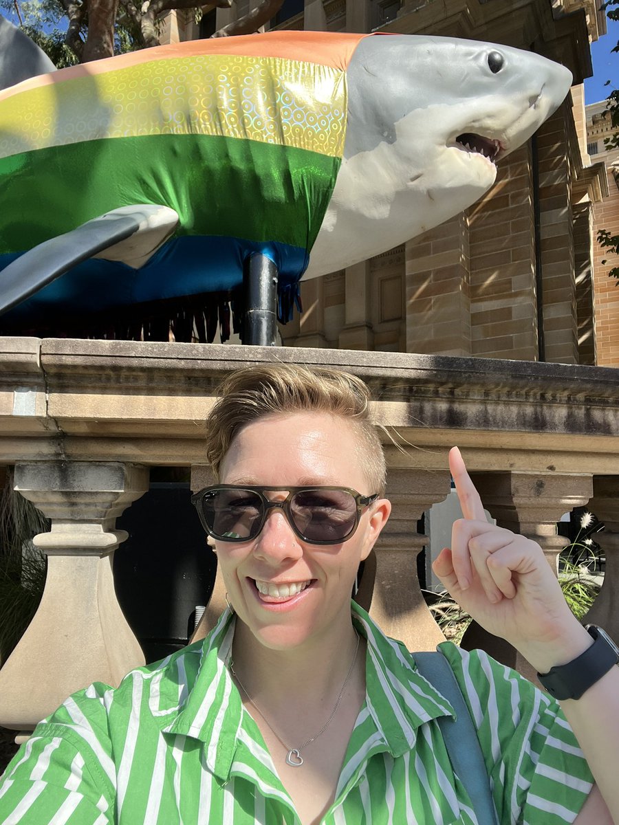 JatneyWhitmo's tweet photo. And of course, queer icon #ProgressShark https://t.co/wD57BgGXs5
