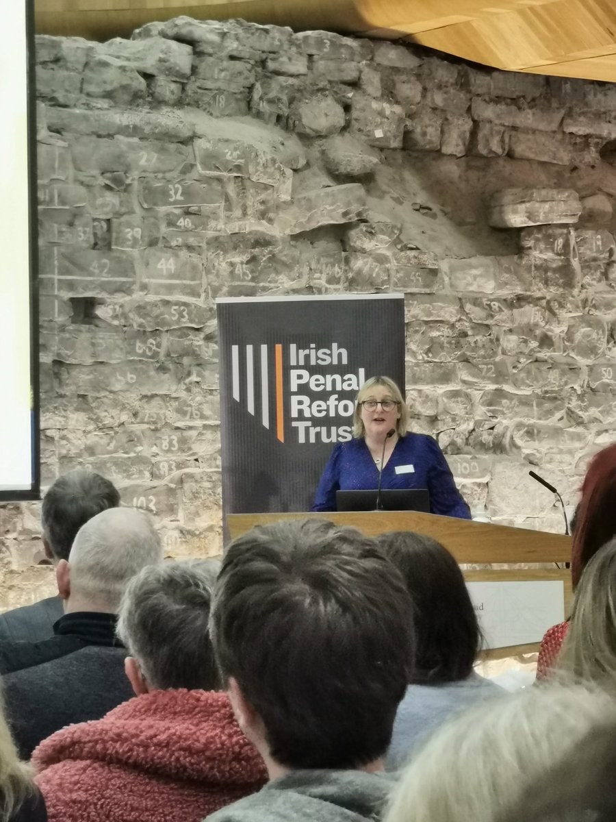 Aine Morris from probation services specifically mentioning the over-representation of Traveller women in prisons. 
Traveller women are 18-22 times more likely to be imprisoned than non Travellers. 
In 2019 24% of prisoners in Dochas where Traveller women. 
<a href="/IPRT/">Irish Penal Reform Trust</a> <a href="/PaveePoint/">Pavee Point</a>
