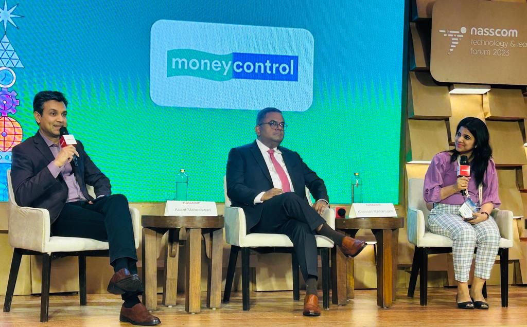 Anant Maheshwari (@_manant) on Twitter photo Great discussion with <a href="/kramanuj/">Krishnan Ramanujam</a> & <a href="/chandrarsrikant/">Chandra R. Srikanth</a> on India transforming with tech talent & innovation. Digital Public Goods are at a huge acceleration point & this story has just begun. We are making in India, to help others make in India & make for the world. <a href="/nasscom/">nasscom</a> #NTLF2023 Great discussion with <a href="/kramanuj/">Krishnan Ramanujam</a> & <a href="/chandrarsrikant/">Chandra R. Srikanth</a> on India transforming with tech talent & innovation. Digital Public Goods are at a huge acceleration point & this story has just begun. We are making in India, to help others make in India & make for the world. <a href="/nasscom/">nasscom</a> #NTLF2023