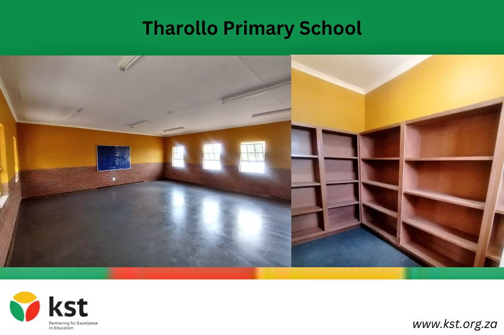 KST_DWSD's tweet photo. We signed-off the complete construction of 4 classrooms block and a nutrition centre at Tharollo Primary School. The works has been checked and is accepted for occupation.
@makgoetatemec @DBE_SA
#partneringforexcellenceineducation
#KSTDWSD https://t.co/MAaYtSZjye