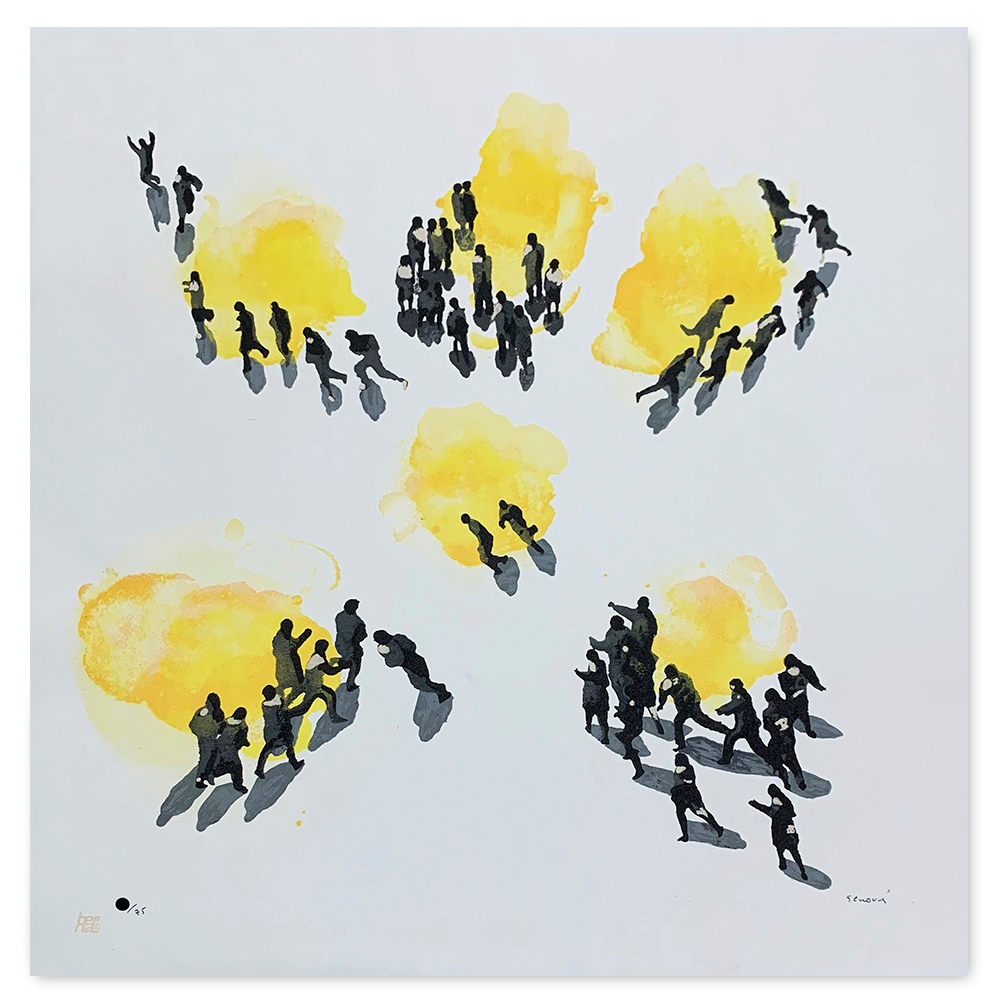 Juan Genovés
"Persecución"
Serigrafía sobre lienzo
Año: 1998
Dimensiones: 70 x 70 cm
Tirada de 75 ejemplares
Firmada y numerada a mano

Más información: bit.ly/3YmTJ2N