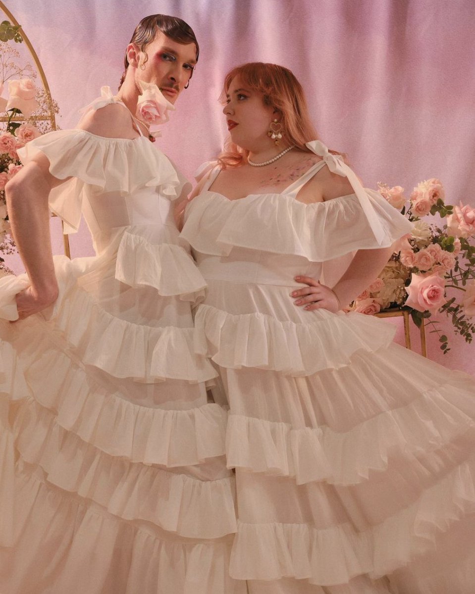 LOUDBODIES's tweet photo. Our first Bridal Collection is here. A celebration of love - just love. Because I feel saying “love in all its forms” implies that romantic heteronormative love is the main “type”, the valid one and then there’s the other types that we are oh-so-gracefully allow to exist as well. https://t.co/TFoHTtY4Ah