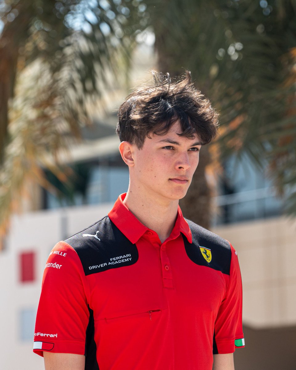 Look who's arrived 👀 Ciao, @OllieBearman 👋 #FDA #BahrainGP