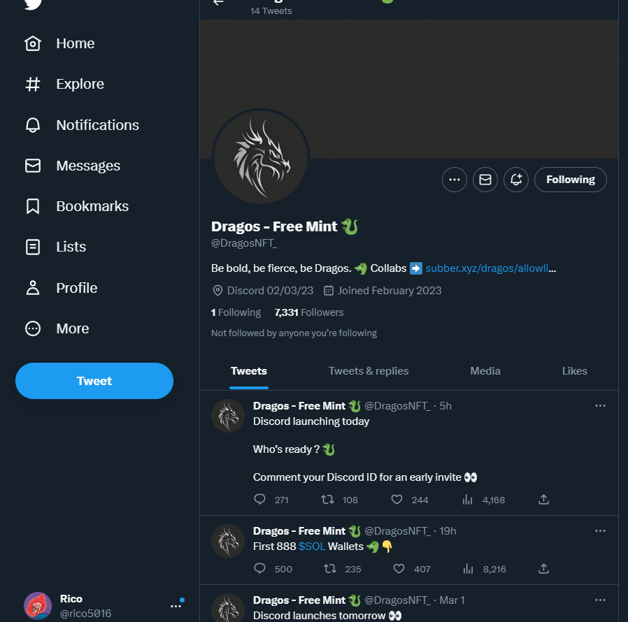 Rico tweet media