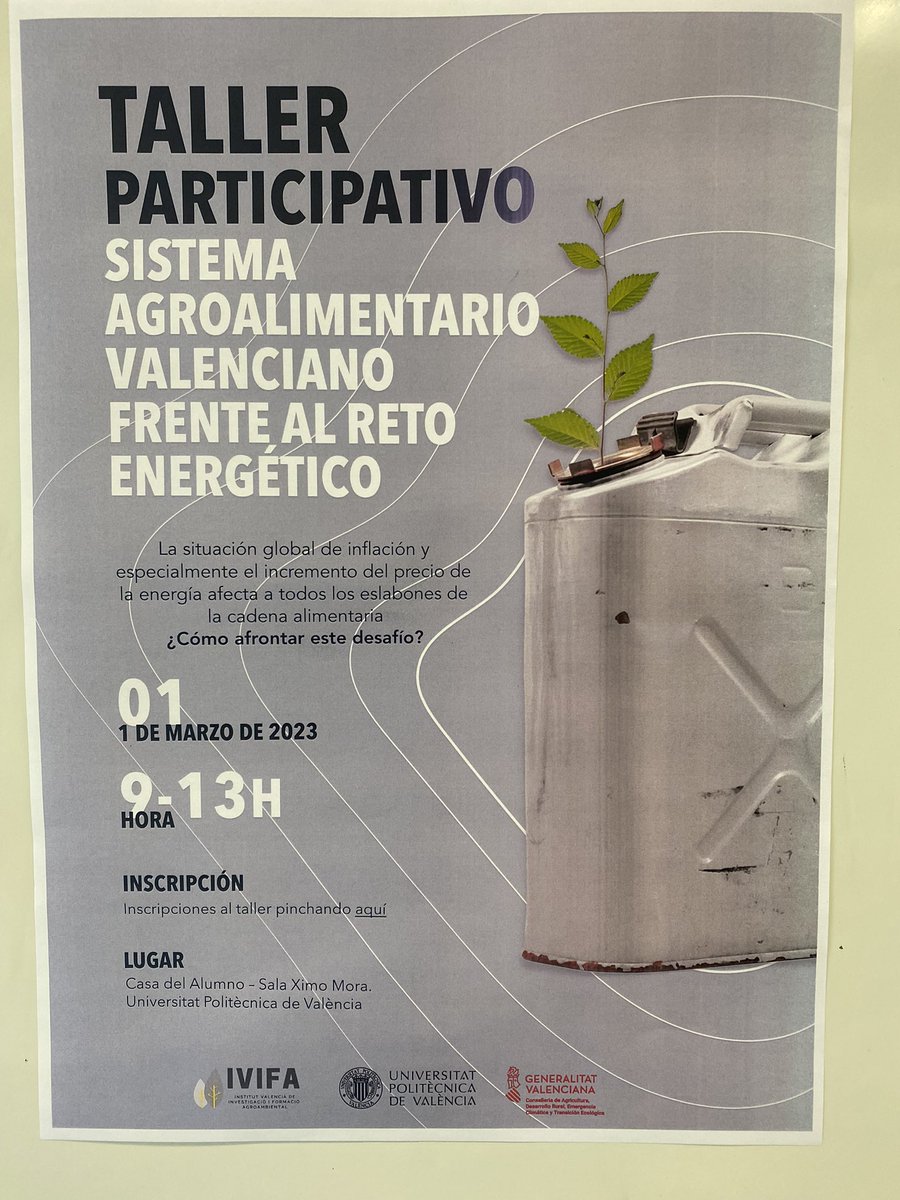 Voces cualificadas para realizar un diagnóstico del impacto de la crisis energética en la agroalimentación valenciana. Propuestas coordinadas y consensuadas  para hacer frente a este reto!