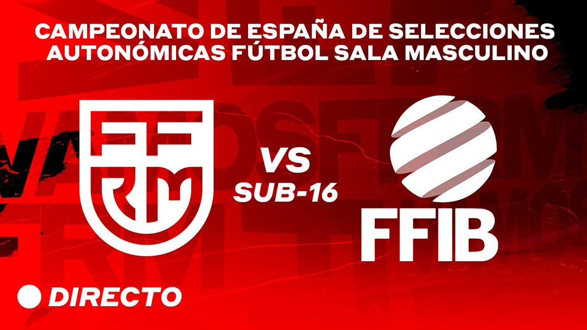 📽️ ¡HAY DIRECTO! El duelo cuartos de final entre la #FFRM y <a href="/FFIB_oficial/">FFIB</a> Sub-16 de futsal podréis verlo en nuestro Canal de Youtube.

🗓️ Viernes 3 de marzo | ⏰ 10:30h.

¡AQUÍ ➡️! youtube.com/watch?v=Q0yZ37… / #VamosFFRM