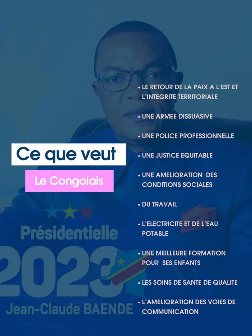 JC_Baende's tweet photo. Pour moi l’humain est la base, et doit être le centre de toute action politique. Voilà pourquoi mon programme est axé sur le vouloir du Congolais. @ADH_rdc @Michee_Diansana @StanysBujakera #Baende2023 https://t.co/DMMfUxykkQ