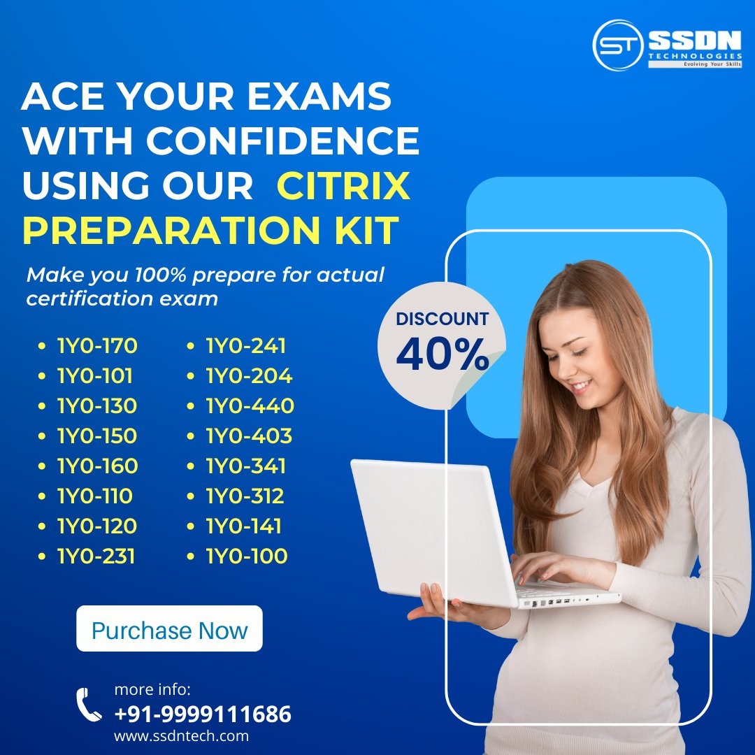 ssdntechnologie's tweet photo. Get certified with ease! Our Citrix exam preparation kits are designed to help you prepare for the actual certification exam with confidence. Purchase now: https://t.co/uzH7qxKybh

#CitrixCertification #ExamPreparation #CertificationGoals #PassOnFirstTry #success #help https://t.co/xUUU9O4Pc0