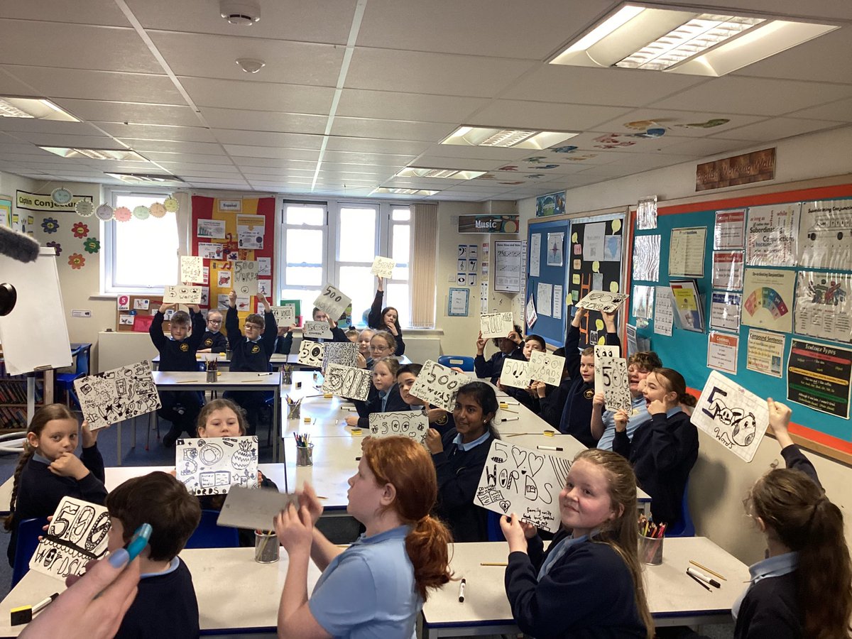 stelizcp5's tweet photo. This morning, children from our school appeared on BBC Breakfast News, along with the author Frank Cottrell-Boyce. We helped to launch the BBC 500 words story competition. It was such an inspiring experience and we can’t wait to get involved. 📚👍😊
@stelizcps 
@frankcottrell_b https://t.co/ZVcOBrl5Xo