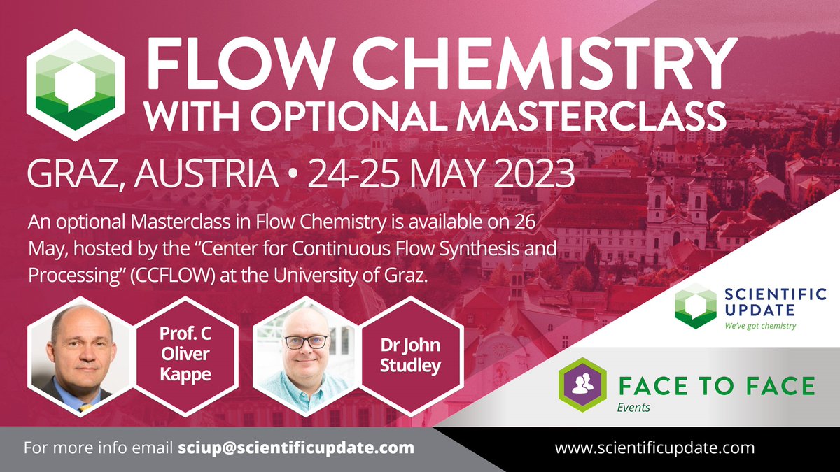 SciUp's tweet photo. Come and visit the lab of the future at #CCFLOW in Graz, after our 'Flow Chemistry course'.
The lab visit is not to be missed and the course provides an excellent base to build from if you are new to flow.
Find out more and register at https://t.co/6trdrJ9V3s
#FlowChemistry https://t.co/5NwJtV2kqD