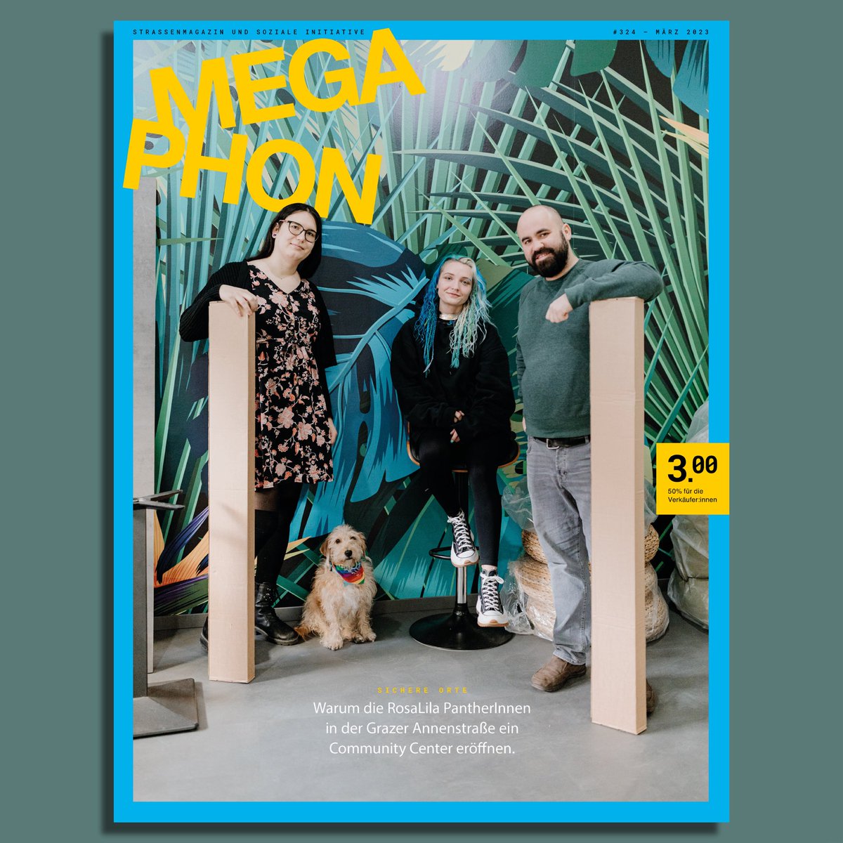 Das neue Megaphon im März ist da! 
Ab jetzt bei unseren Verkaufenden in Graz und der Steiermark erhältlich.