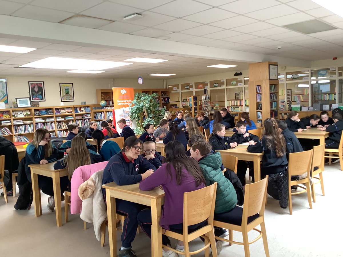 Celebrating World Book Day with our OBOC quiz in TMS 📚⁦<a href="/jcsplibraries/">JCSP Library Project</a>⁩ ⁦<a href="/MacswineyCc/">Terence MacSwiney CC</a>⁩ ⁦<a href="/gctms/">Gaelcholáiste Mhic Shuibhne</a>⁩ ⁦<a href="/TMSCCArt/">TMSCC Art Department</a>⁩