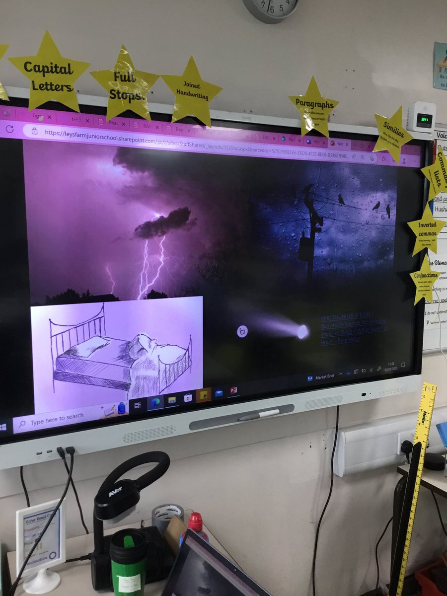 LeysFarm's tweet photo. Year 5 have read a chapter of Groosham Grange and are recreating their own version called ‘Loathsome Leys Farm’. They are focusing on pathetic fallacy in this plot point; using the weather to set the mood. They have listened to a storm to help spark their imagination.#LFJSEnglish https://t.co/WfebOljISs