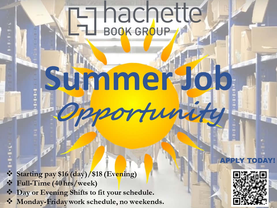 Hachette Book Group is hiring for the summer!