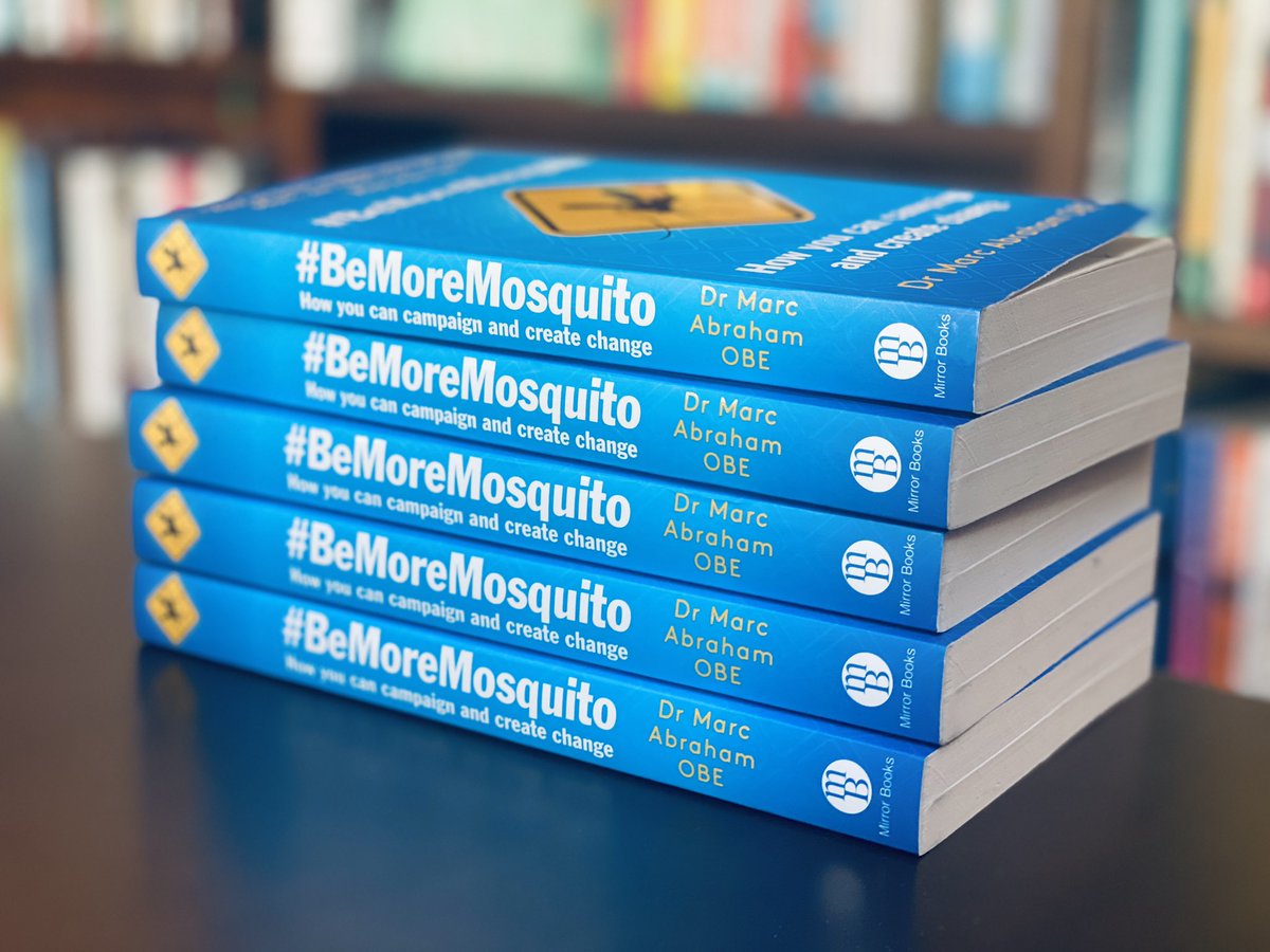 Happy #WorldBookDay folks! Thanks everyone who’s chosen to buy my books. Enjoying the buzz from grassroots campaigners using #BeMoreMosquito to create change & make a difference. Extra special thanks again @PeterEgan6 for the foreword & @rickygervais for cover quote. #WBD23 📚