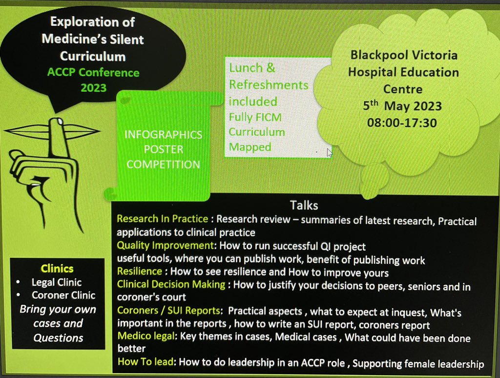 Places still available for the #ACCP conference at Blackpool in May email emma.duane@nhs.net to book your free place 📚 open to qualified &amp; trainees <a href="/NWACCP/">NW_ACCP</a>