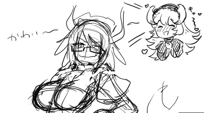 きのっちがパルラ服ハスキーさんラフ描いてくれた!
かわい～～～～
チェイムさんはぼく 