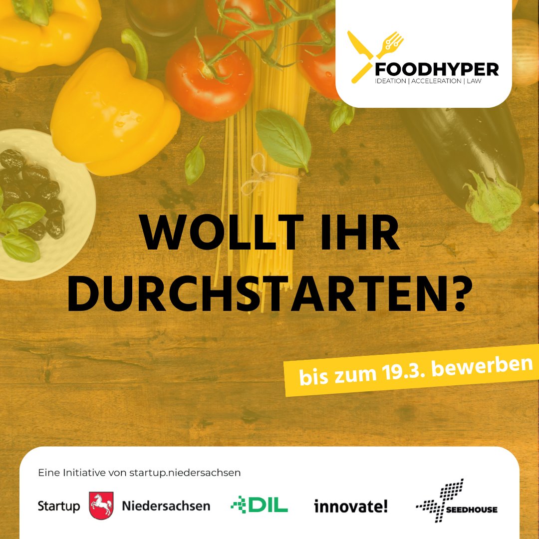 startupnds's tweet photo. Das #FoodHyper-#Bootcamp findet vom 8. bis 12.5.2023 am Seedhouse und am Deutschen Institut für Lebensmitteltechnik statt und bietet euren #Startups die Unterstützung, die ihr zum Durchstarten braucht. 🚀
Meldet euch noch bis zum 19.3. an! https://t.co/2eixY8cVpu
@innovate_os https://t.co/TzS2Mn45XT