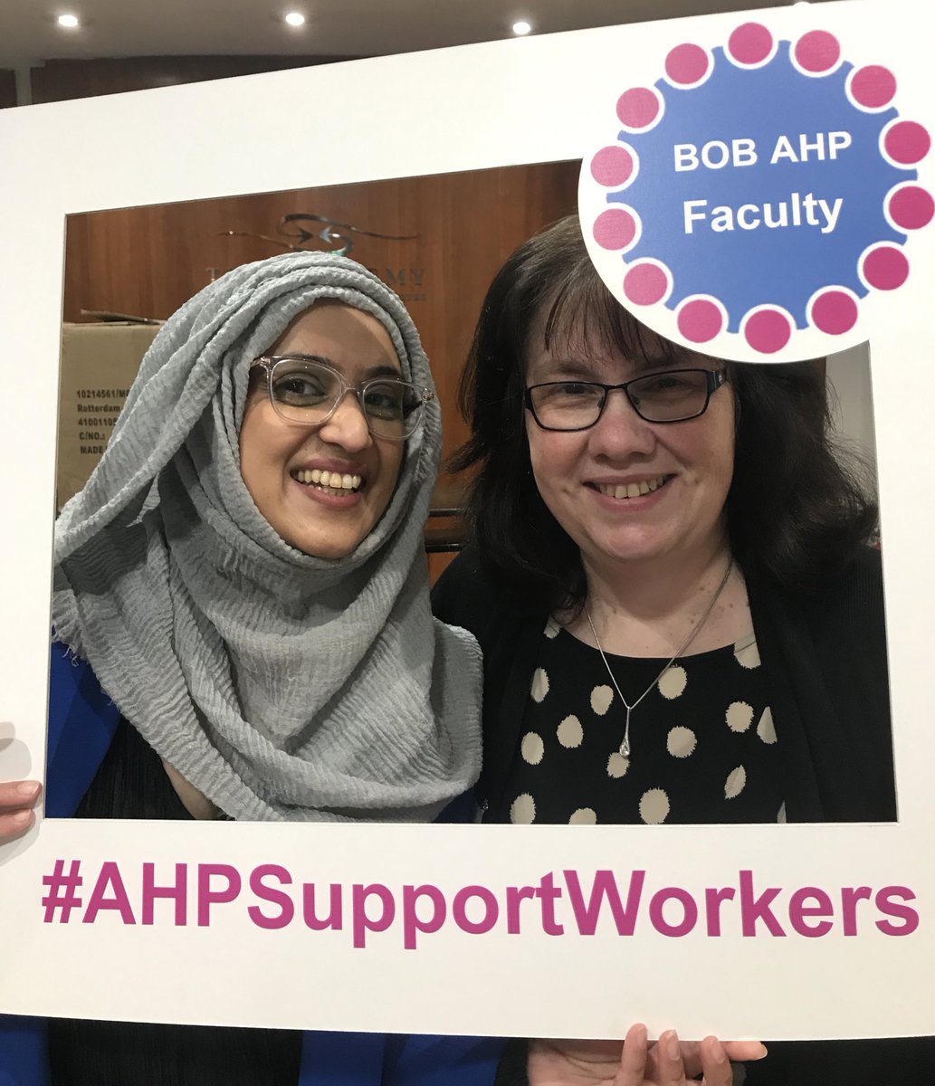 Love this picture of the fabulous @SajidaHanif6 and myself yesterday. So proud of what we have achieved and the work Sajida has done to bring the #AHPfaculty to where it is now. @CNO_BOBICB @RebeccaTyrrell4 @southernscampi @CEO_BOBICS