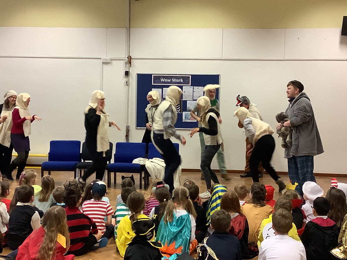 BenRhyddingPS's tweet photo. Ben Rhydding staff acting out ‘One More Sheep’ for @WorldBookDayUK https://t.co/julZSgnVa7