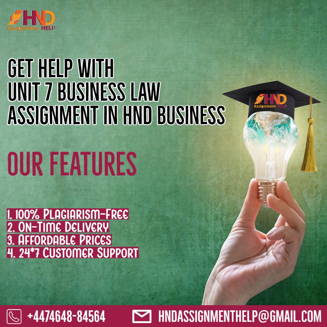 help_hnd's tweet image. Need help with your Unit 7 Business Law Assignment in HND Business? Look no further!
hndassignmenthelp.com/unit-7-busines…
Contact us for expert guidance and support.
#btechnd #businessenvironment #hndassignmenthelp #assignmenthelp #assignmentwriting #assignmentstress #assignmentsforexams