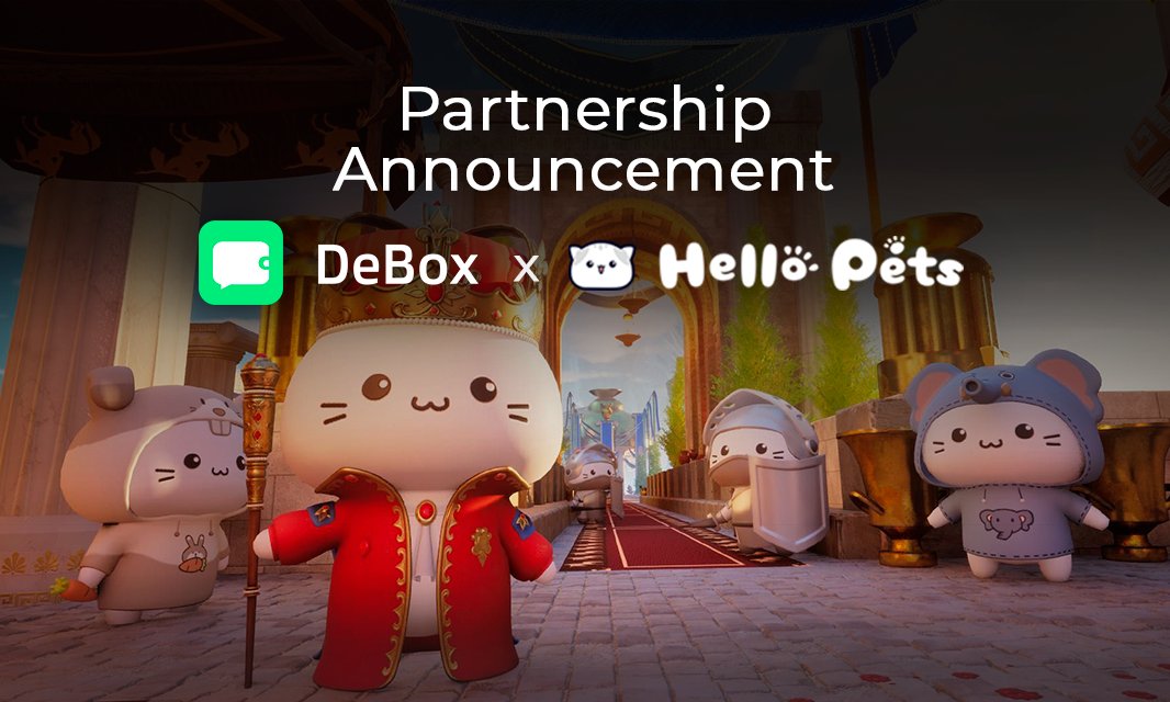 #HelloPets onboarding DeBox!

@HelloPetsLabs - An open entertainment ecosystem, aiming to be the next Disney in #Web3!

🎉Keep following us for the upcoming event!