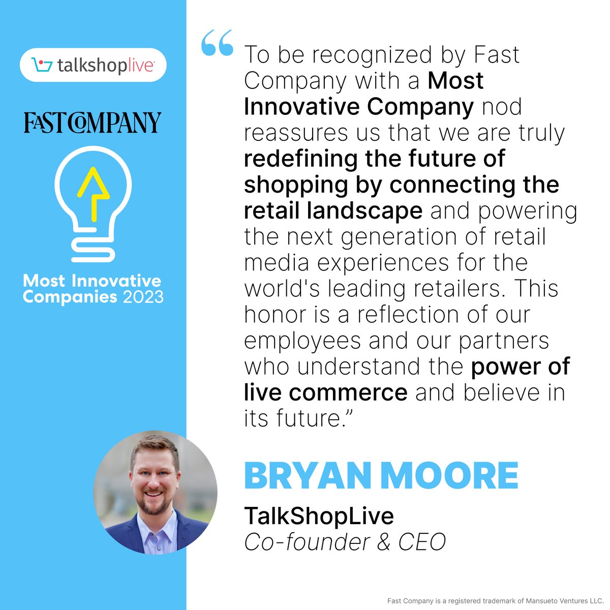 We are proud to announce that we have been named to <a href="/FastCompany/">Fast Company</a>'s prestigious annual list of the World's Most Innovative Companies for 2023. What an honor! #FCMostInnovative  

bit.ly/3SFJyEW