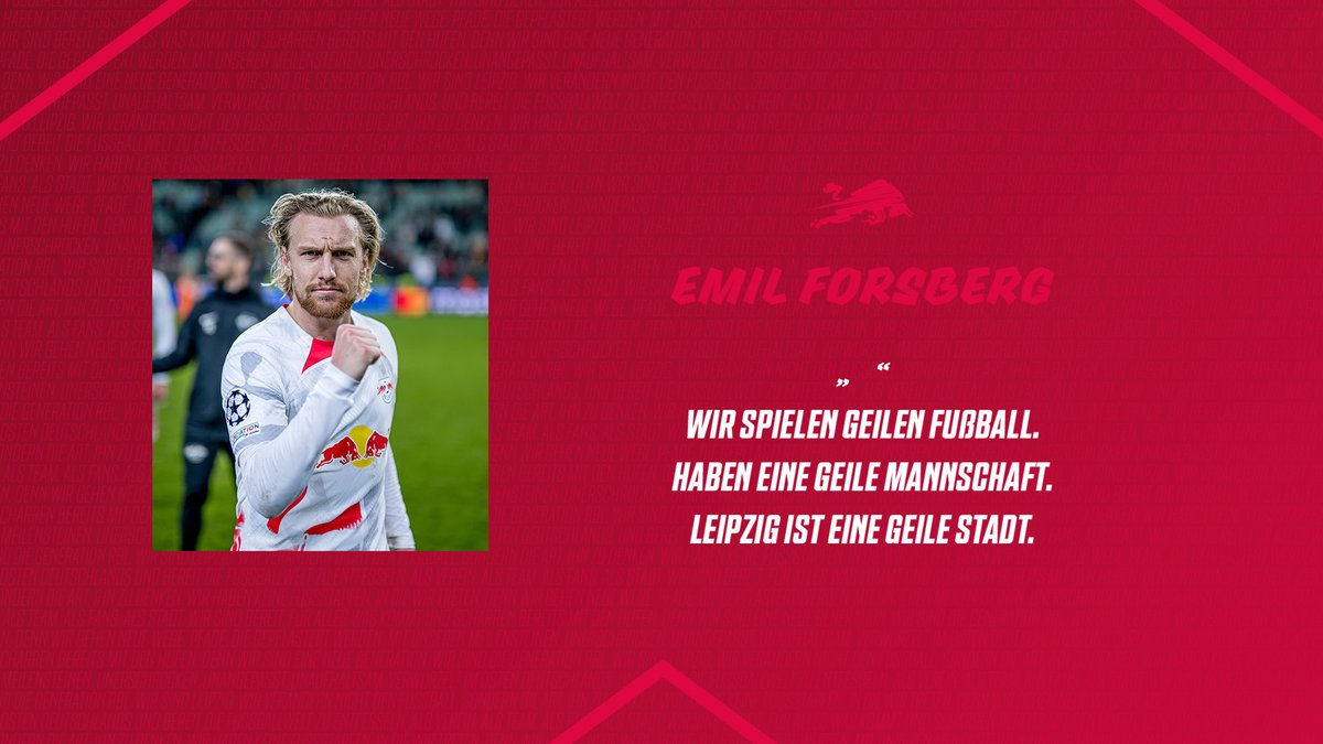 Und du bist ein geiler Typ, @eforsberg10! #EinmalLeipzigImmerLeipzig