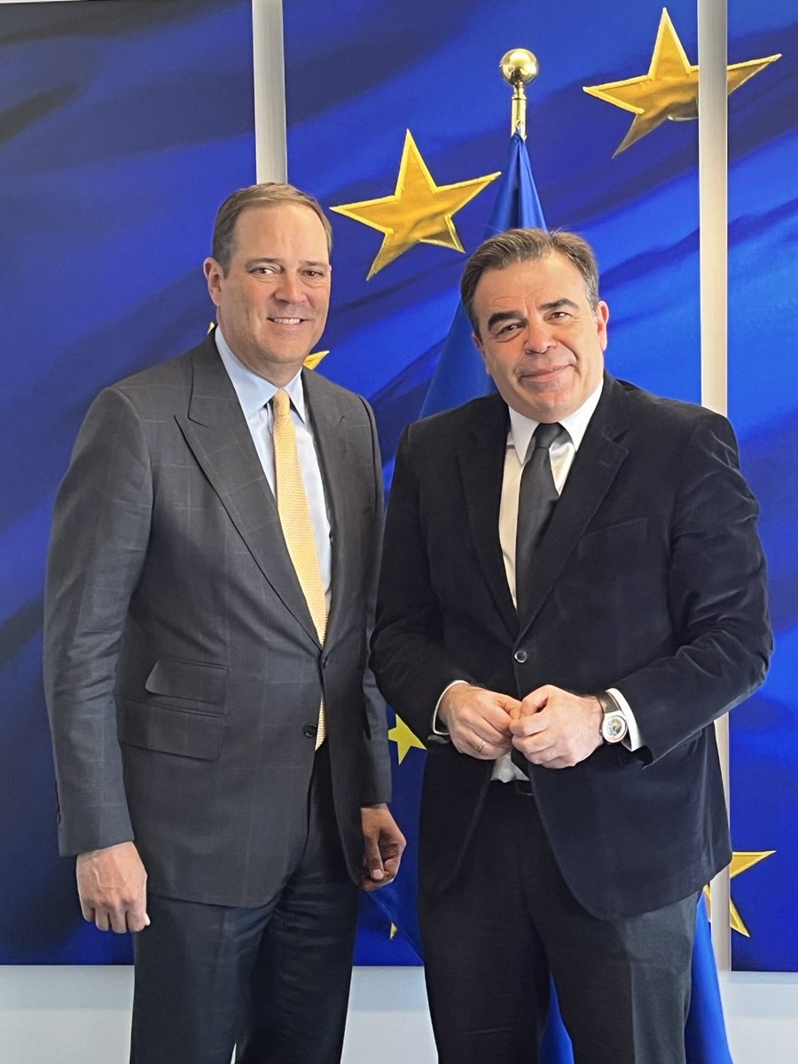 Chuck Robbins (@chuckrobbins) on Twitter photo Great to meet VP <a href="/MargSchinas/">Margaritis Schinas</a> today & delighted to announce that <a href="/Cisco/">Cisco</a> will train 250,000
people with #cybersecurity skills in the EU over 3 years through <a href="/CiscoNetAcad/">Networking Academy</a>. We look forward to helping the EU advance its inclusive digital transformation. Great to meet VP <a href="/MargSchinas/">Margaritis Schinas</a> today & delighted to announce that <a href="/Cisco/">Cisco</a> will train 250,000
people with #cybersecurity skills in the EU over 3 years through <a href="/CiscoNetAcad/">Networking Academy</a>. We look forward to helping the EU advance its inclusive digital transformation.