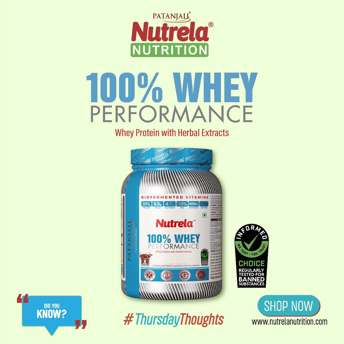 NutrelaN's tweet photo. Fuel your workouts with the goodness of Nutrela Sports Nutrition's whey protein powder supplement enriched with biofermented vitamins! #NutrelaSportsNutrition #WheyProtein #BiofermentedVitamins #FitnessGoals #HealthyLiving #NutrelaPower https://t.co/o26tg6NFhF