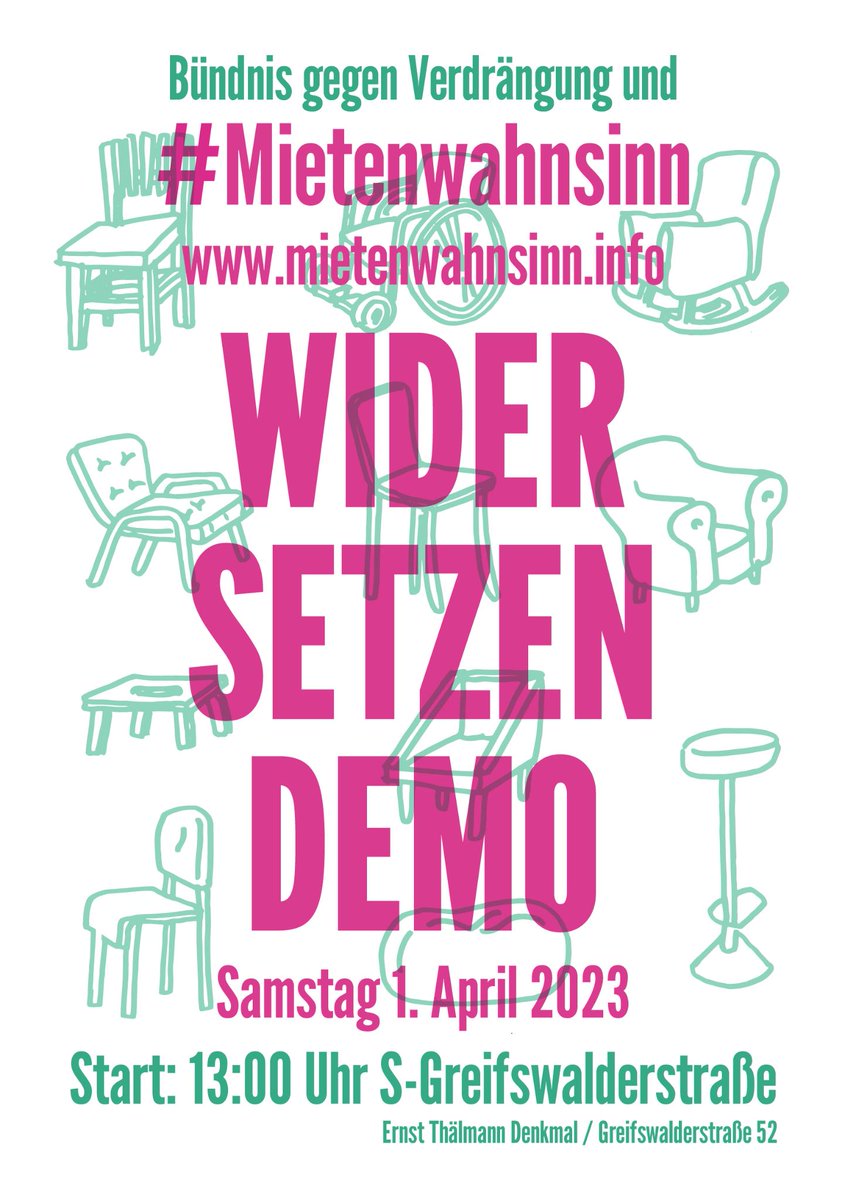 Demo zum #HAD2023 Housing Action Day. Der Wegfall der Sozialbindungen in Pankow bringt tausende Haushalte in Existenznot. Menschen verlieren nach Jahrzehnten ihre Wohnung und finden keine neue. Familie, Beruf, Schule, Nachbarn - alles ist weg. Das lassen wir uns nicht gefallen