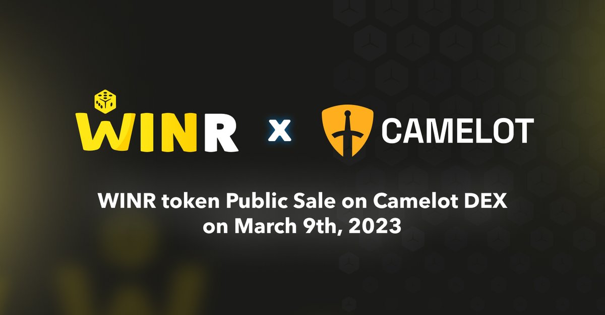 We are super excited to share that the $WINR token will be launched on <a href="/CamelotDEX/">Camelot</a> on March 9, 2023, marking a significant milestone in the development of the WINR Protocol and e-gaming platforms.