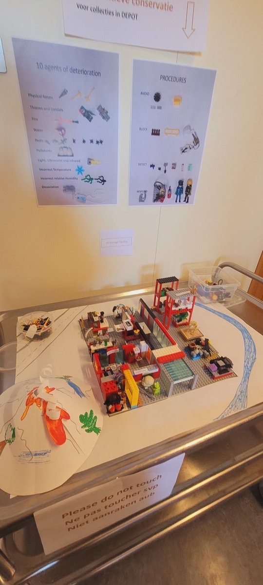 conservation_fc's tweet photo. Cellule #conservationpreventive de @kikirpabe en action, pour les journées portes ouvertes: on explique l'#analysedesrisques avec notre maquette #Lego. Les enfants ont tout compris! @doc_centreBALaT #patrimoine https://t.co/28xNAgfhPl