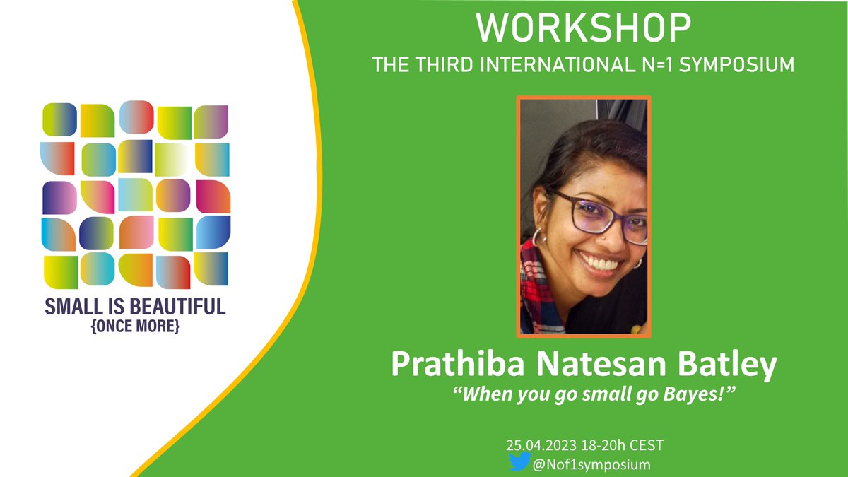 Nof1symposium's tweet image. 📢WORKSHOP ALERT

When you go small, go Bayes!

Join @prat_batley for a hands-on workshop that will introduce the idea of Bayesian analysis for small sample data (specifically #SCED) and train the audience on how these programs can be run and modified for their own use.