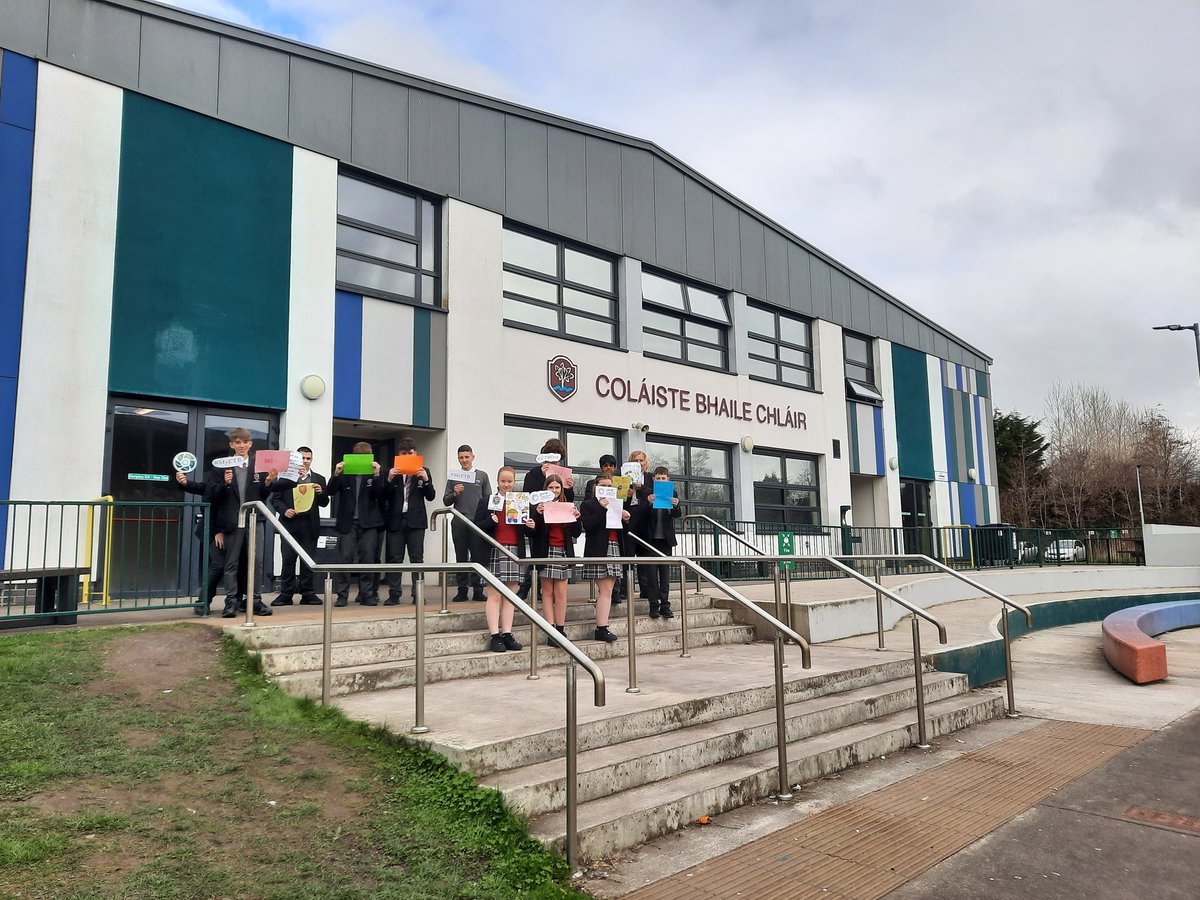 MsJCoyne's tweet photo. 1G and 1I celebrating #ETBDay today and the 5 core values of the ETB #respect #community #care #equality and #excellenceineducation @ClaregalwayColl https://t.co/TsW3yhdAba