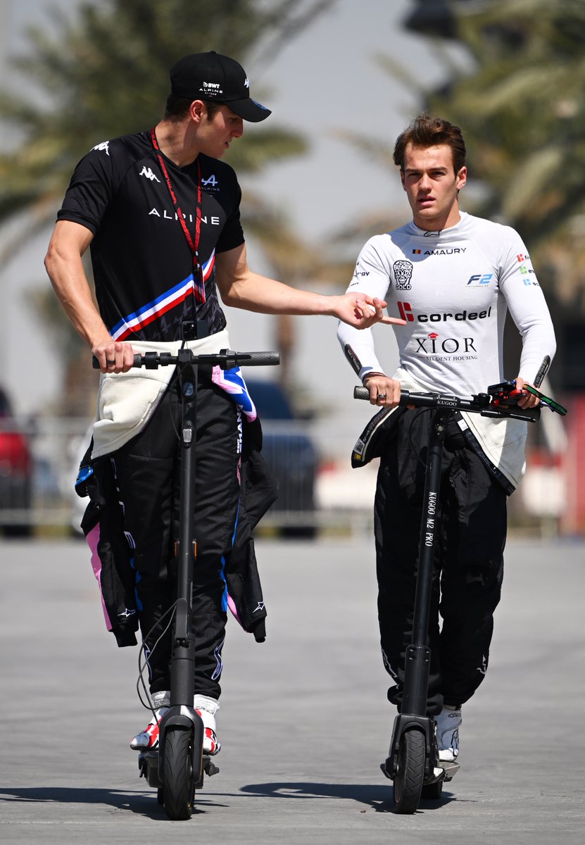 InvictaRacing's tweet photo. Scooting into a brand-new season! 🛴

📸 Formula Motorsport Ltd.
#F2 #BahrainGP https://t.co/FcD5htrIiL