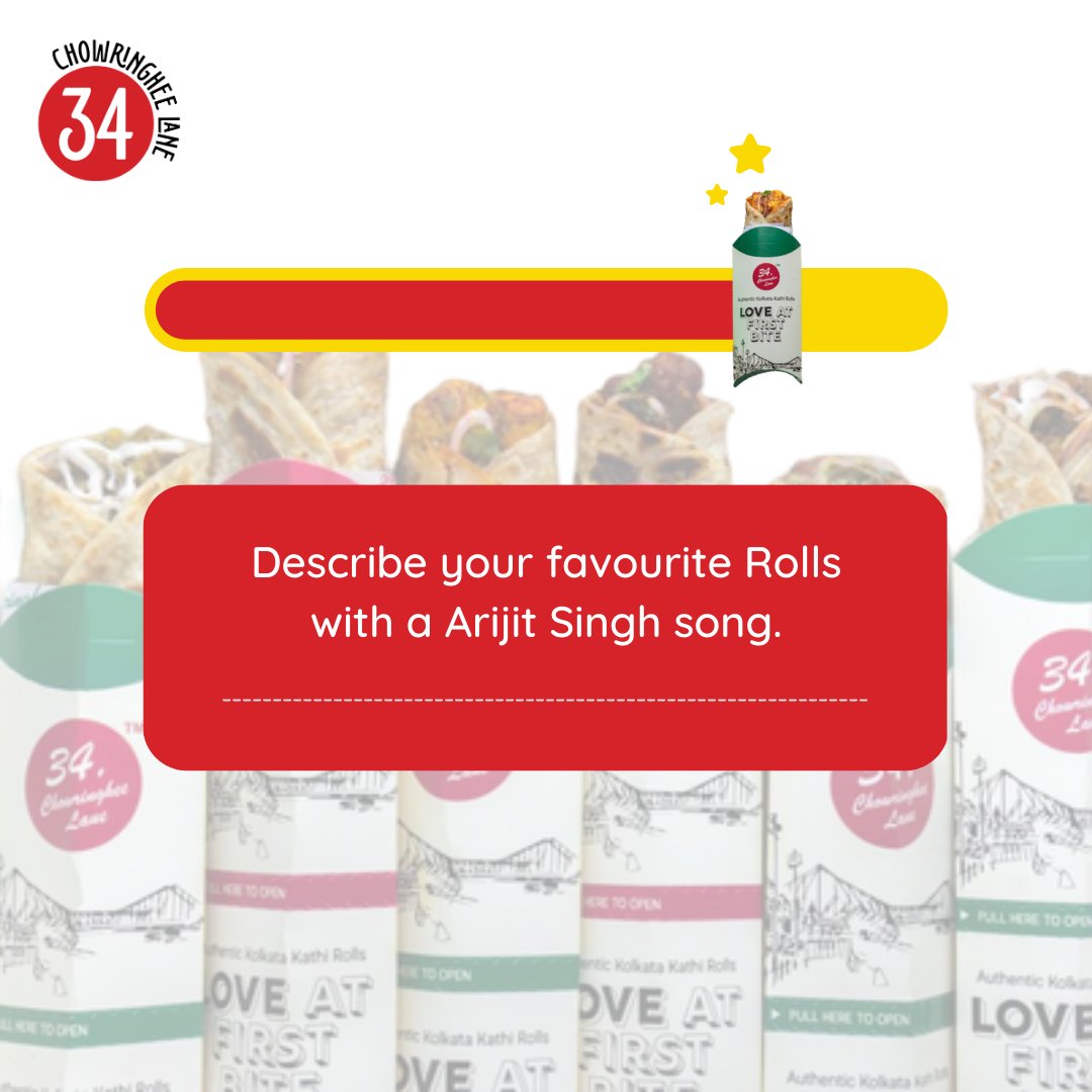 34CLOfficial's tweet photo. If you are in love with his melodious voice, you should have a choice in your mind. Or just comment on your favourite song of him. 🤗

#kathirolls #kathi #rolls #kathiroll #authentickathiroll #34CL #34chowringheelane https://t.co/gqMsjw4Mfx