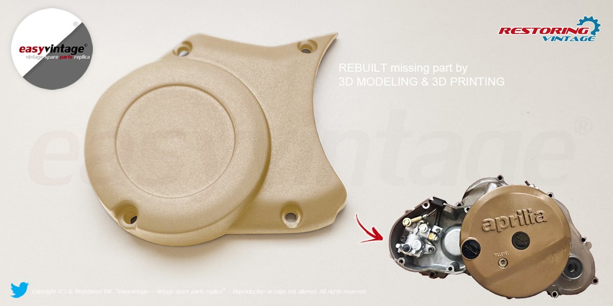Ready to be assembled! 🎆🛠️

Our Aprilia AF1 125 #Rotax123 engine has the oil pump cover to be repaired👨‍🔧

After #3DScanning 🔍, we have rebuilt the missing part through #3dmodeling  and #3Dprinting 🤖

💡Stay tuned: #ApriliaAF1125 <a href="/easyvintagepart/">easyvintage</a> 💡

👁️#AHistoryBeyondRust