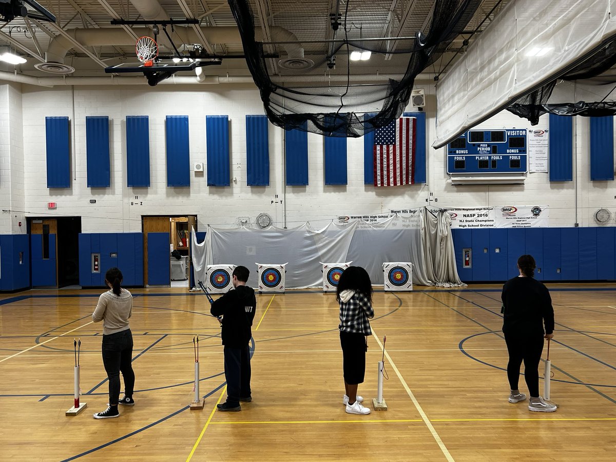 Nothing like some early morning practice to get everyone dialed in for our state shoot next week!! Excited for our students to compete in the NASP bullseye tournament next week!! @MrSmithWHHS