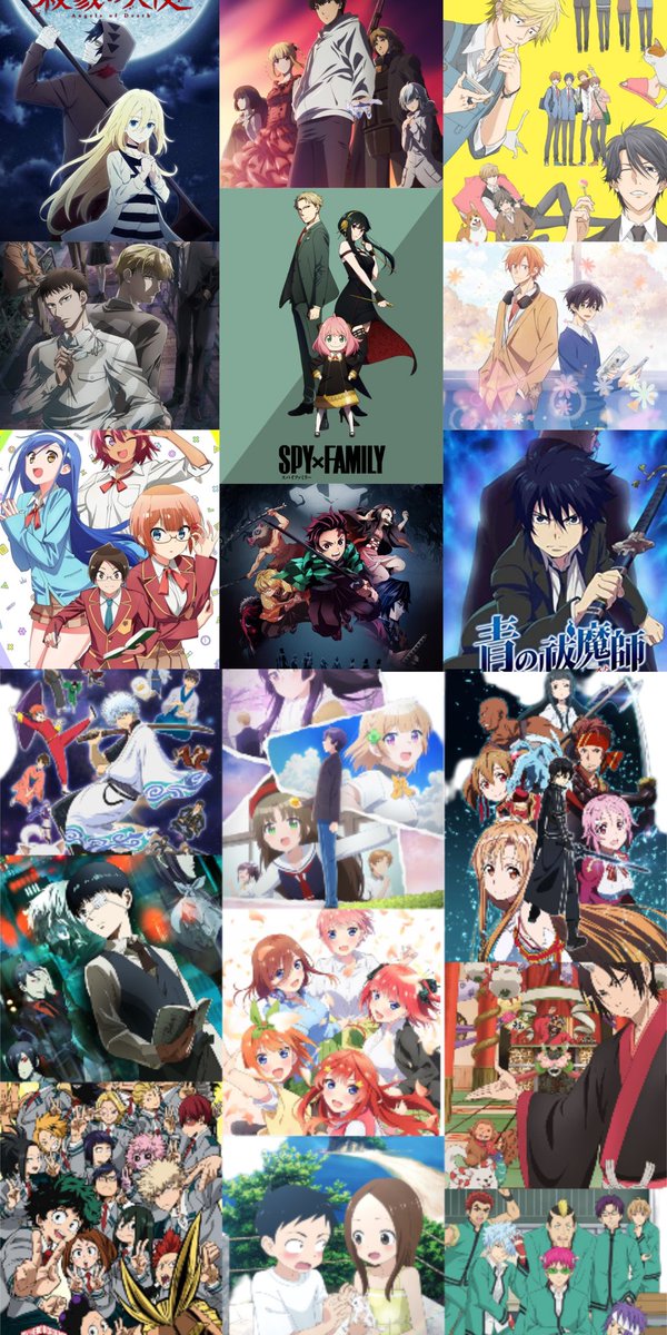 maru_0352's tweet photo. 好きなアニメや見たことあるアニメ！
前もやったけど、見てるアニメ増えたから
#アニメ好きと繋がりたい  #アニメ
#アニメ好きな人と繋がりたい https://t.co/jkPAHtjDGO