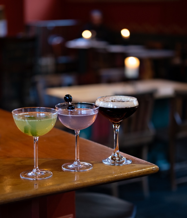 You made it through to Thursday, which means you deserve a cocktail...or three 😜

💚 - Garden Envy Martini
💜 - Mad Violet Martini
🤎 - Espresso Martini

Join us after work to try them today.