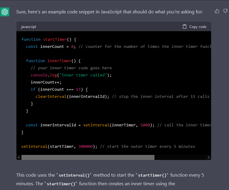 crypt0_monkey's tweet image. #ChatGPT  really just gave me this code and pretended it's all fine