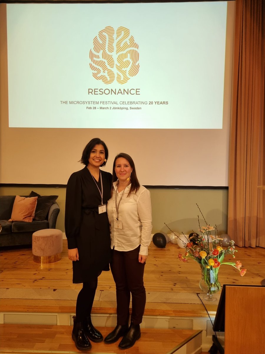 Excellent presentations by Rebeka Gregov &amp; Muqaddas Manto
microsystemfestival.com/acitvity/the-p… #qmicro <a href="/JonkopingUni/">Jönköping University</a> <a href="/regionjkpg/">Region Jönköpings län</a> <a href="/qulturum/">Qulturum</a>