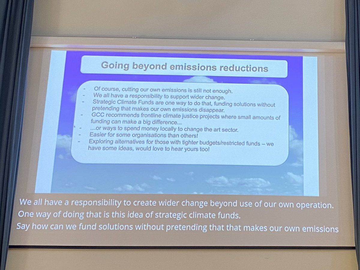 Such a strong proposition here from @chiversdanny - to shift the spend from ineffective offsets to a ‘strategic climate fund’ that can support frontline struggles and those initiatives that will have a clear, concrete impact… #climatecrisisartaction #netzero