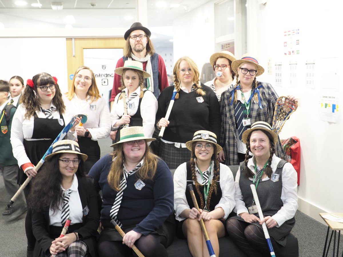 World Book Day 2023.   We have St Trinians; Jurassic Park; the Hungry Caterpillar; Robin Hood and students trying to catch the Merry Men.