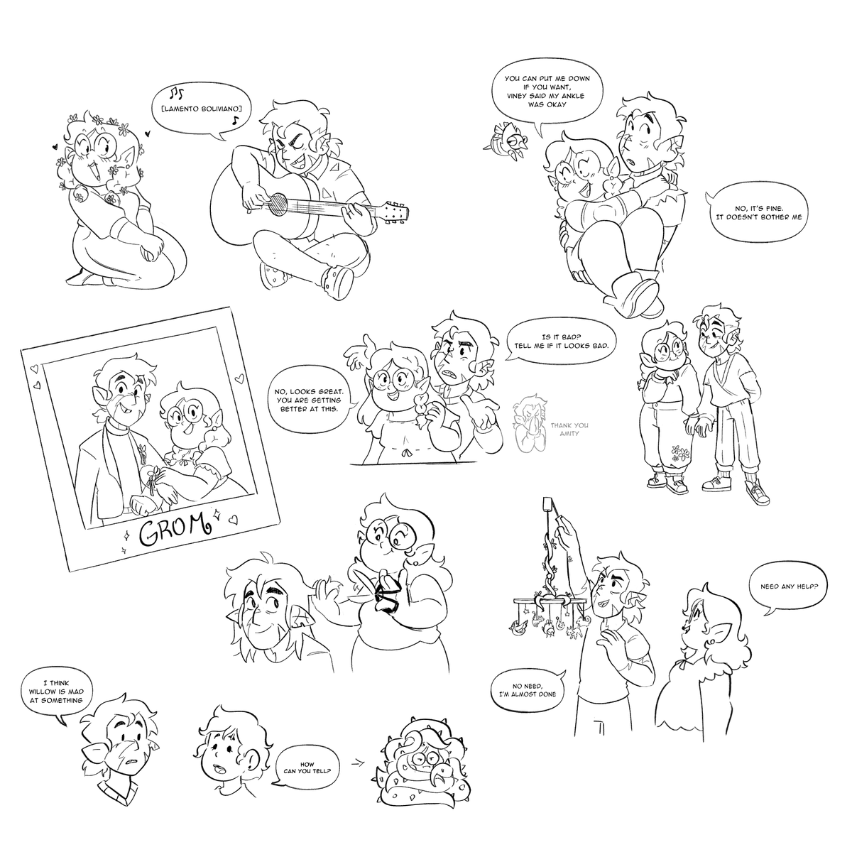 TurquoiseSpace's tweet photo. Huntlow compilation with old and new sketches #huntlow https://t.co/gQH1SbC8Qn